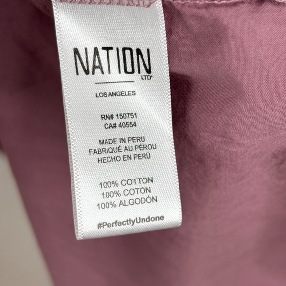 Nation LTD Sissy Flutter Sleeve Dress S in Hopeless Romantic Tiered Midi Preppy - Picture 11 of 14